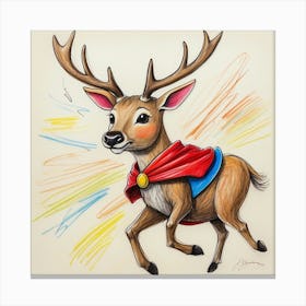 Super Deer 4 Canvas Print