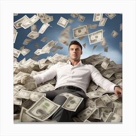 Alpha Male Laying Up On Millions Of Dollars Is Everywhere Flying (2) Canvas Print