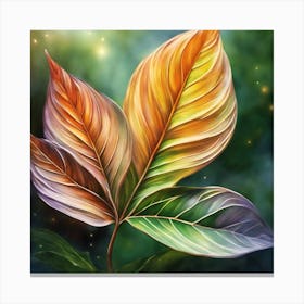 Colorful Leaves Canvas Print