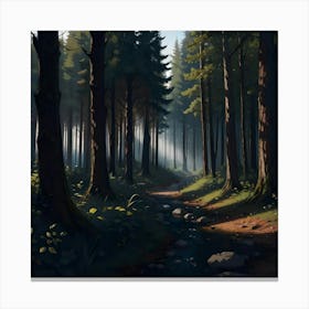 Forest Path Canvas Print