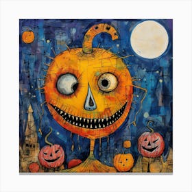 Halloween Pumpkin Canvas Print