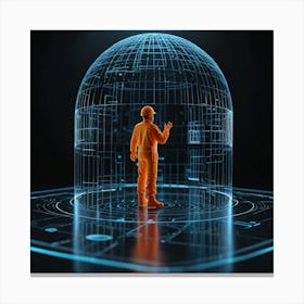 Futuristic Architecture Concept Canvas Print