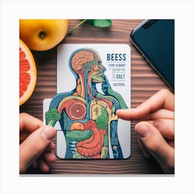 Anatomy Card Canvas Print