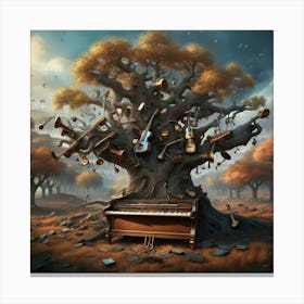 Tree Of Music Canvas Print