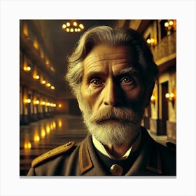 A Portrait Of The Caretaker From Season 15 Of Vlad Canvas Print