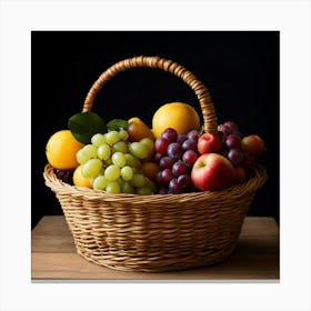 Basket Of Fruit 4 Canvas Print