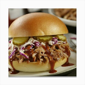 Pulled Pork Sandwich Canvas Print