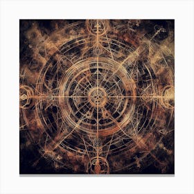 Occult Compass Canvas Print