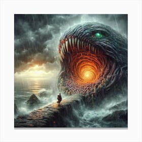 Creature Of The Sea Canvas Print