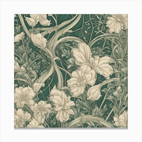 Floral Wallpaper 5 Canvas Print