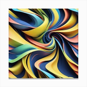 Abstract Swirls 2 Canvas Print