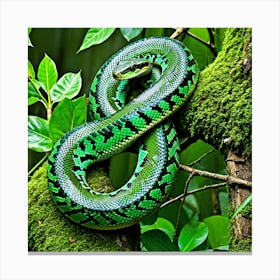 Green Tree Snake 2 Canvas Print