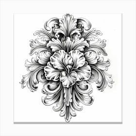 A Decorative Motif Hand Drawn Sketch Illustratio 1718803092 3 Canvas Print