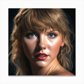 Taylor Swift Portrait 1 Canvas Print