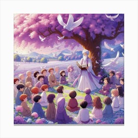 purple forest Canvas Print