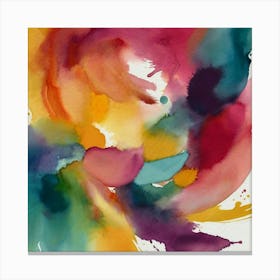 Abstract Watercolor Painting 2 Canvas Print