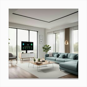 Modern Living Room Canvas Print