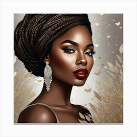 Beautiful African Woman Canvas Print