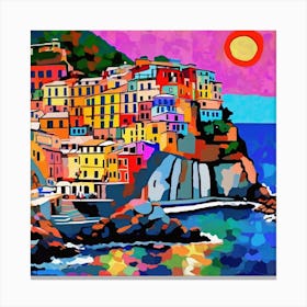 A Lively Cinque Terre Italy Canvas Print