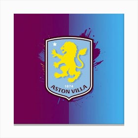 Aston Villa F.C Logo Wall Art 10 Canvas Print