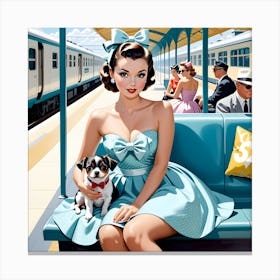 At The Station Canvas Print