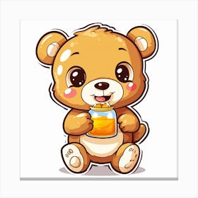 Cute Teddy Bear Canvas Print