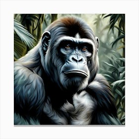 Gorilla's Stealthy Hideaway  Canvas Print