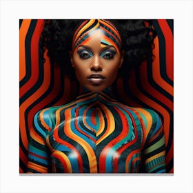 Afrofuturism Woman Canvas Print
