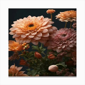 Flowers In A Vase Canvas Print