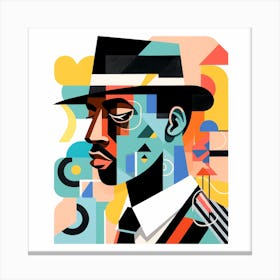 Man In Hat Canvas Print