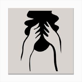 Woman'S Head Canvas Print