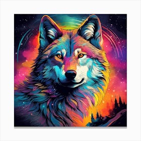 Wolf Painting 4 Canvas Print