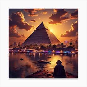 Egypt At Sunset 3 Canvas Print