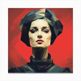 Geometric Belgian Woman 03 Canvas Print