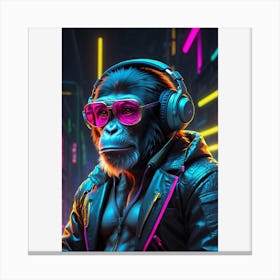 Dj Chimp Canvas Print