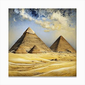 Pyramids Of Giza 4 Canvas Print