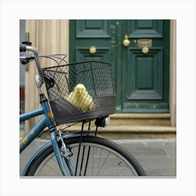 A Photo Of A Bicycle With A Basket Parke Huslukp7srmcmidsx4f Aq Jiyggpycrqmneoxspoqwmw Canvas Print