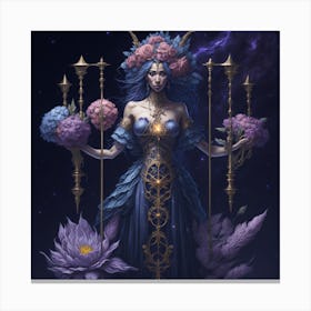 Goddess Of The Night Canvas Print