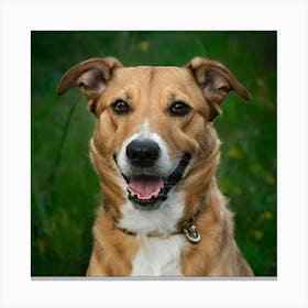 Portrait Of A Dog 2 Canvas Print