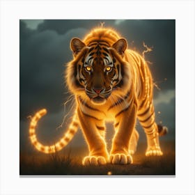 Lightning Tiger 4 Canvas Print