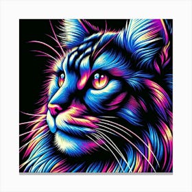 Cabeza De Gato Surrealista Canvas Print