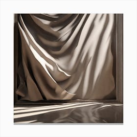 Draped Curtains Canvas Print