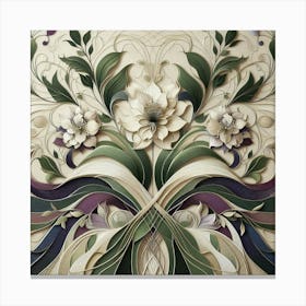 Botanical pattern Canvas Print