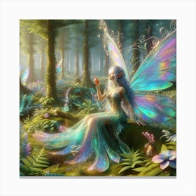 Fairy In The Forest 15 Canvas Print