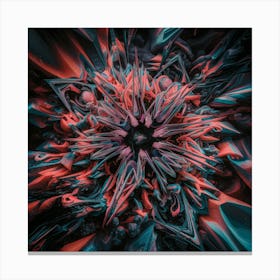 Abstract Flower Canvas Print