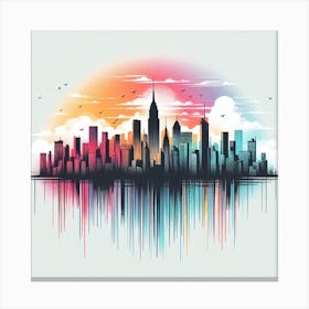 New York City Skyline 9 Canvas Print