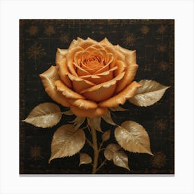 Golden Rose of Match Canvas Print