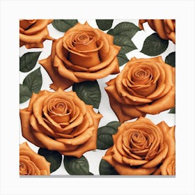 Orange Roses 2 Canvas Print