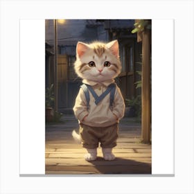 Cute Kitten Canvas Print