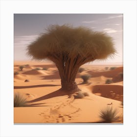 Sahara Countryside Peaceful Landscape Trending On Artstation Sharp Focus Studio Photo Intricate (28) Canvas Print